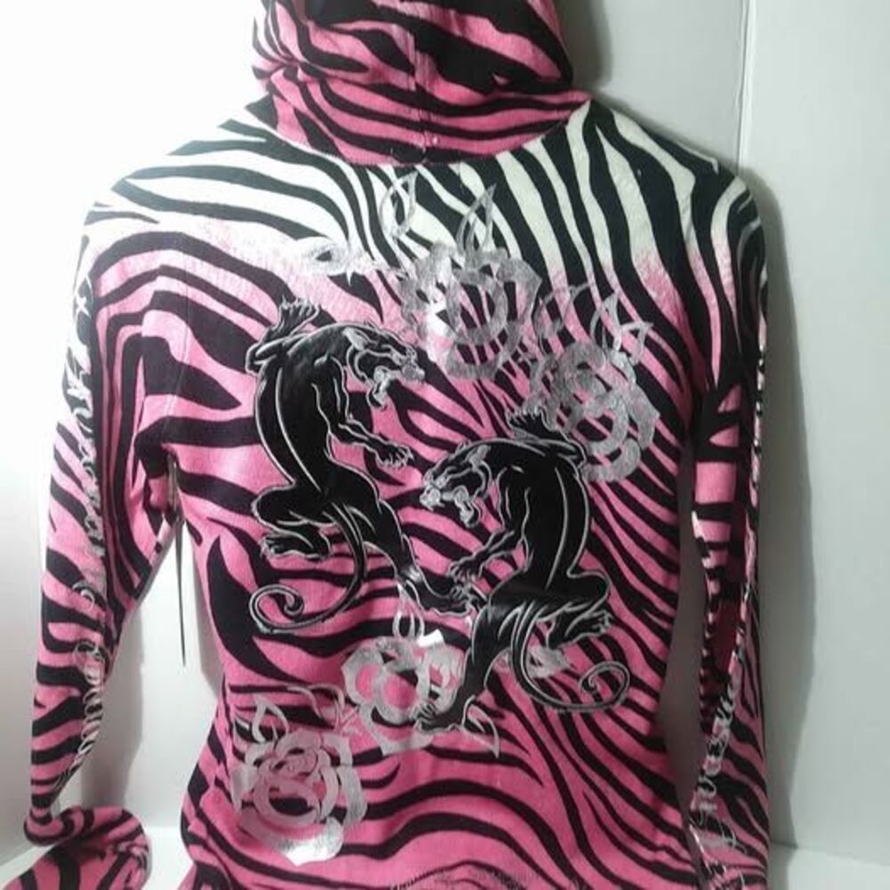 Christian Audigier pink white and black with Panthers small - Picture 4 of 6